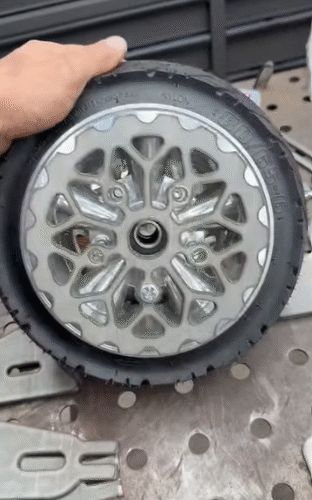 6” Astro rims and 80/65/6” tire